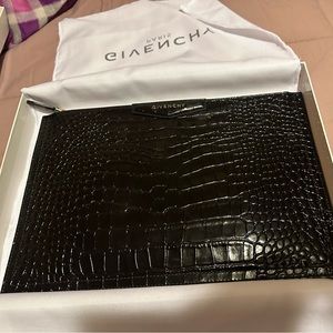 Givenchy large black clutch
